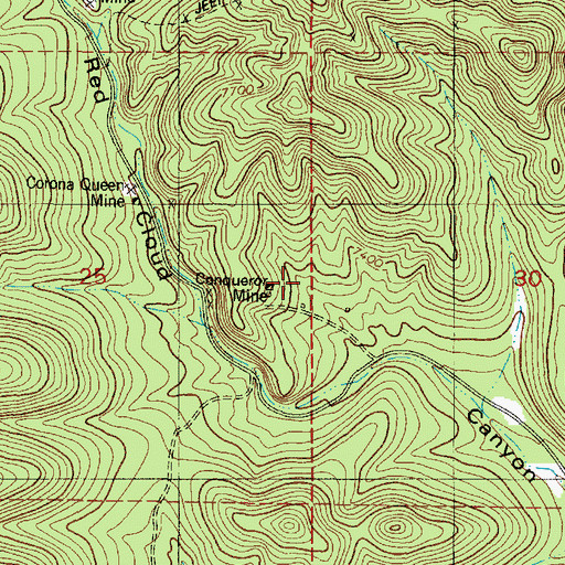 Topographic Map of Gallinas Rare Earth Deposits, NM
