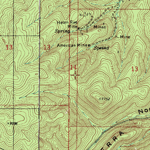 Topographic Map of Grover Cleveland, NM