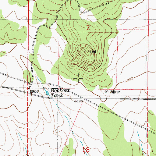 Topographic Map of Iron Chief, NM