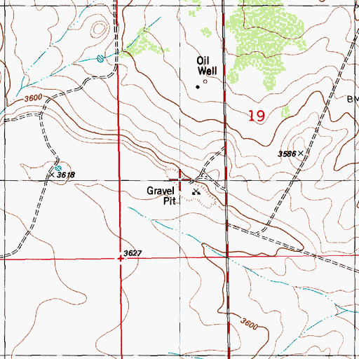 Topographic Map of Airport Pit ID Number 2901648, NM