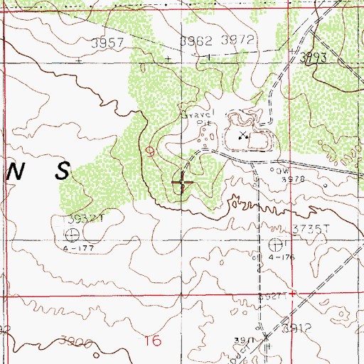 Topographic Map of Caprock Sand and Gravel, NM