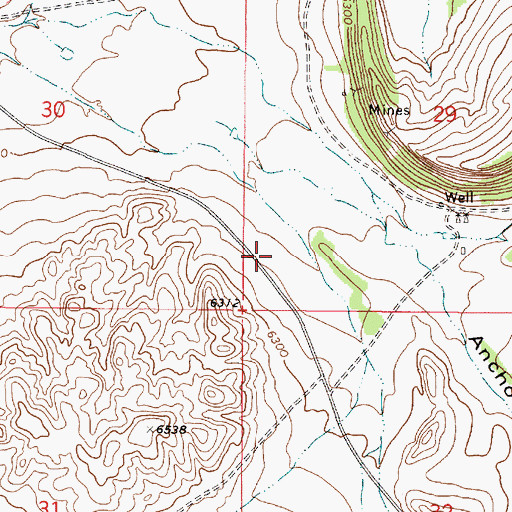 Topographic Map of Ancho Clay, NM