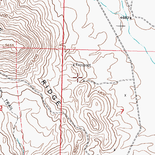 Topographic Map of White Bluff, NM