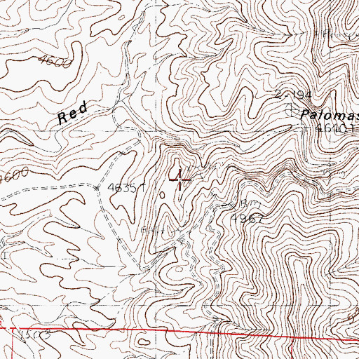 Topographic Map of Governor, NM