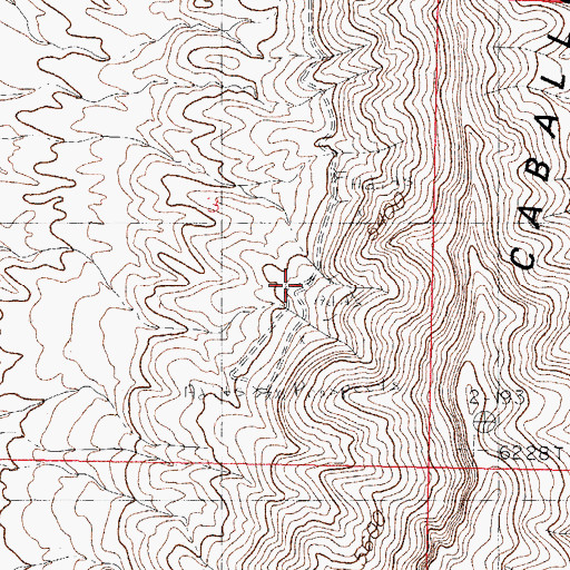 Topographic Map of Oohoo, NM
