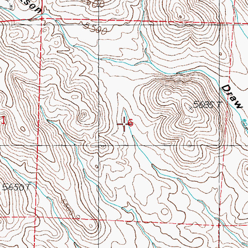 Topographic Map of Victory, NM