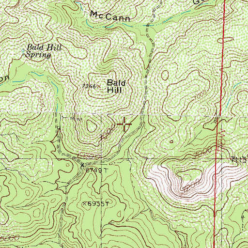 Topographic Map of Barite Hill Number 1, NM
