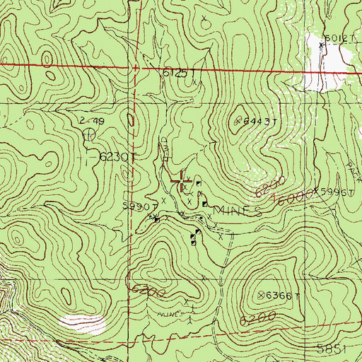 Topographic Map of Hornet Group, NM