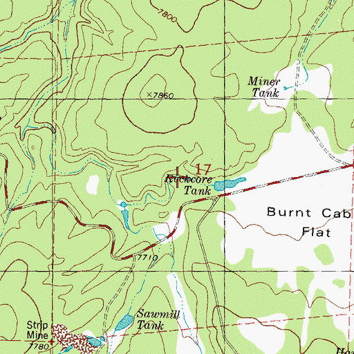 Topographic Map of Kimberly, NM