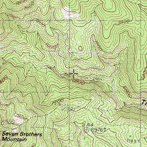 Topographic Map of Lookout, NM