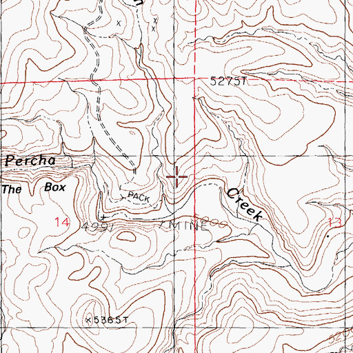 Topographic Map of Vanadinite Mine, NM