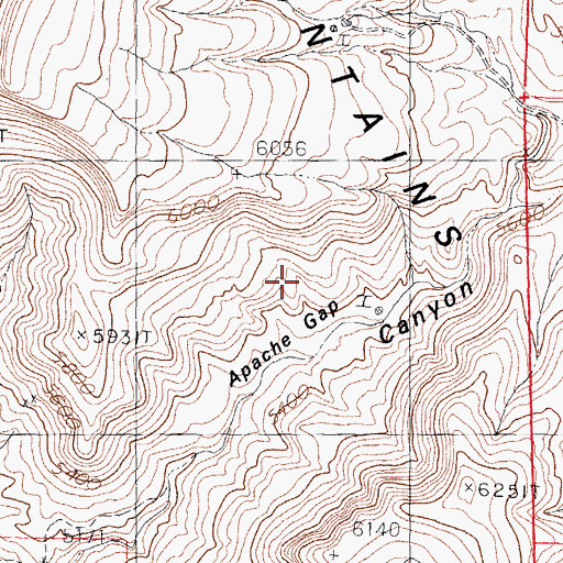 Topographic Map of Apache Chief, NM