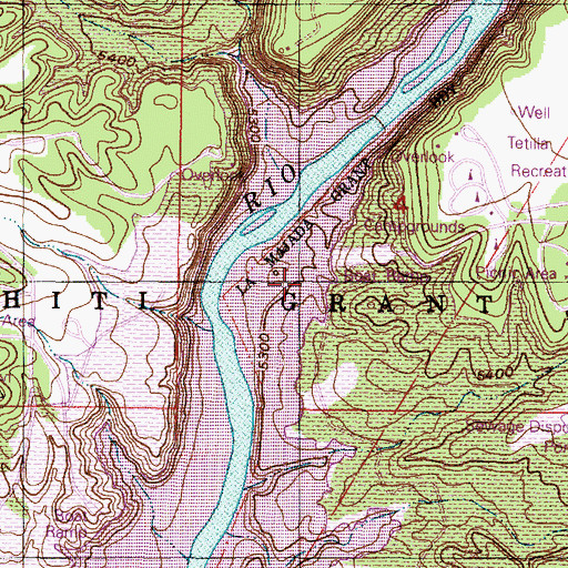 Topographic Map of Atkinson Company Quarry, NM