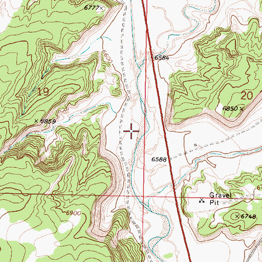 Topographic Map of Jones Prospect, NM