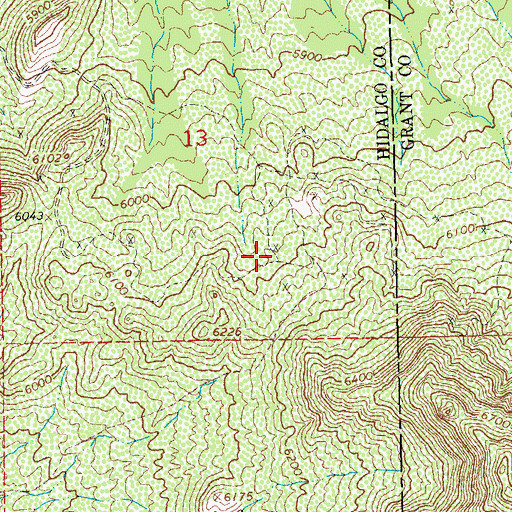 Topographic Map of White Rock Deposit, NM