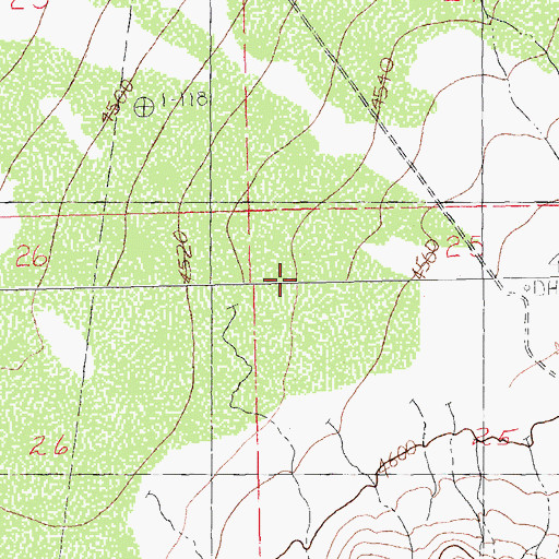 Topographic Map of Humble Number 1, NM