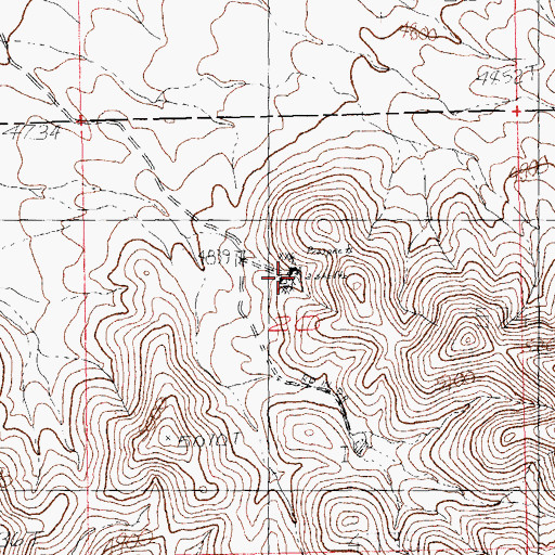 Topographic Map of Christmas Tree Mine, NM