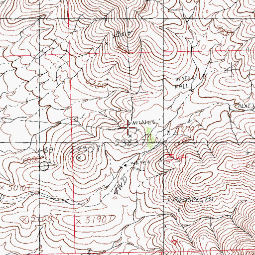 Topographic Map of Creeper Tunnels, NM