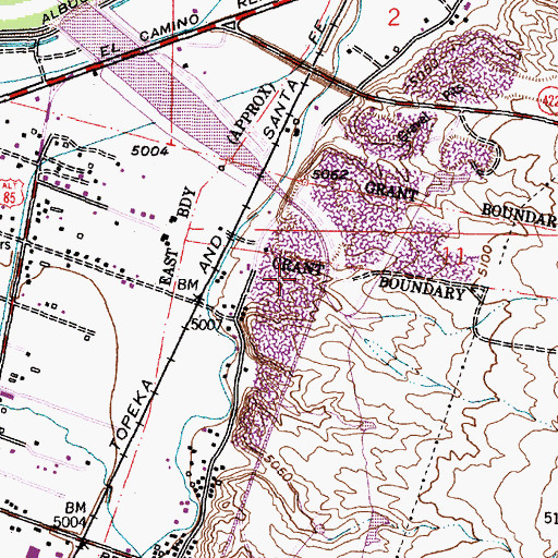 Topographic Map of A F Cole Pit, NM