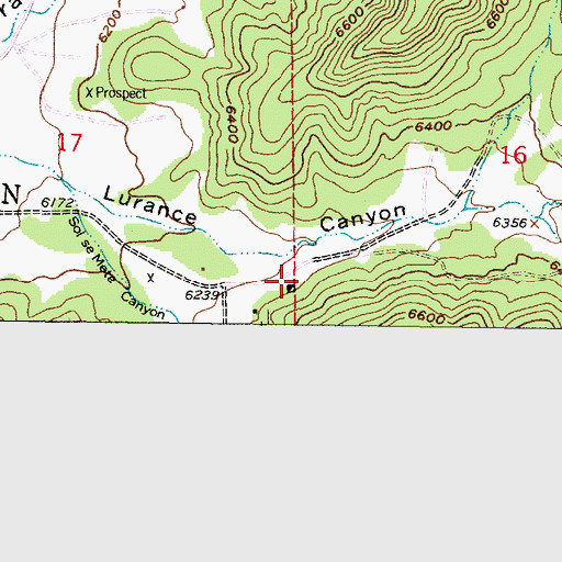 Topographic Map of Blackbird Mine, NM