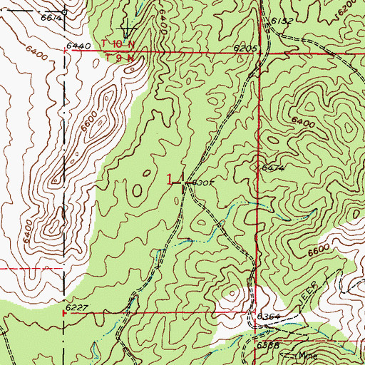 Topographic Map of Grass Roots Number 1-4, NM