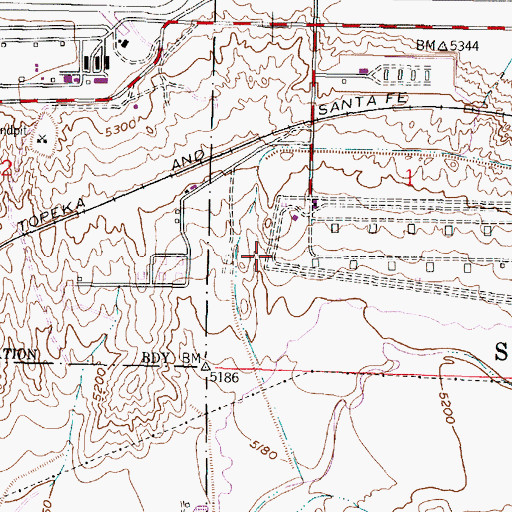 Topographic Map of Osuna, NM