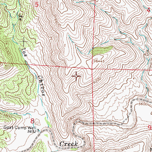 Topographic Map of Chise Deposits, NM