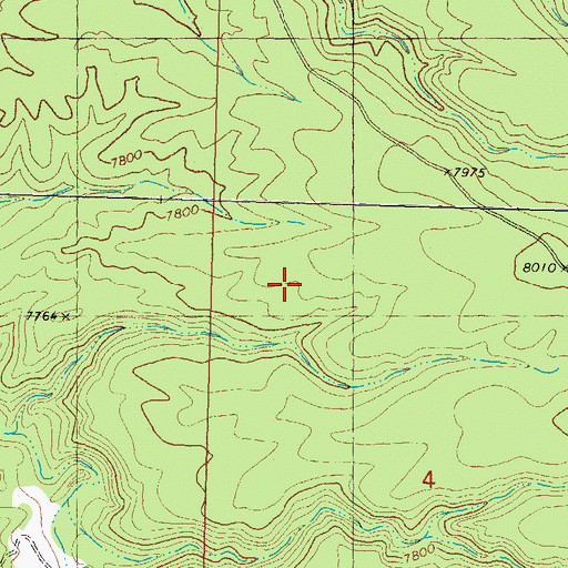 Topographic Map of Seventy-Four Draw, NM