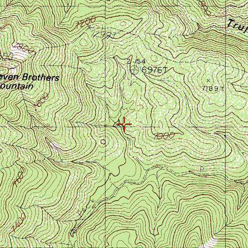 Topographic Map of Log Cabin, NM