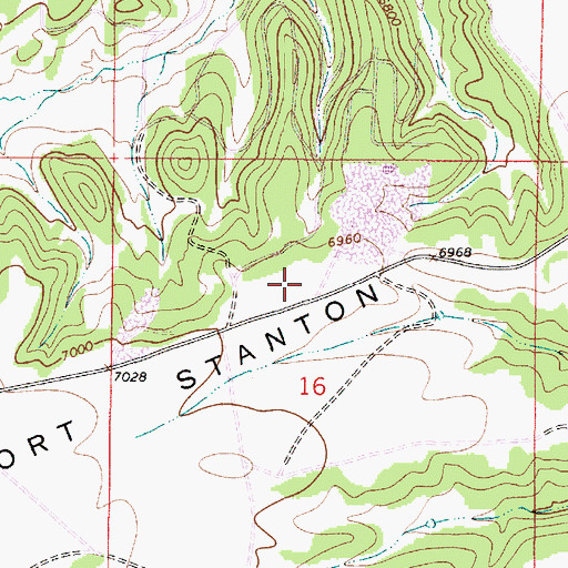 Topographic Map of Angus Pet, NM
