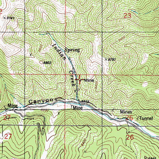 Topographic Map of Hart Prospect, NM