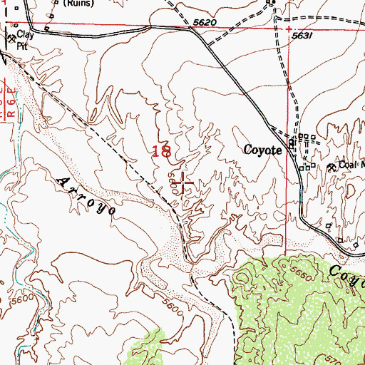 Topographic Map of Donnell Prospect, NM