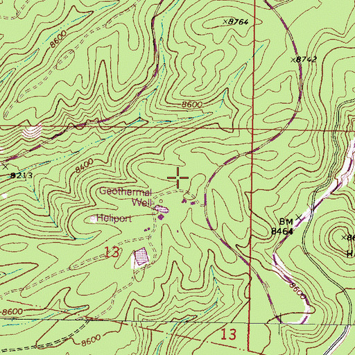 Topographic Map of Fenton Hill GT-2 and EE-1, NM