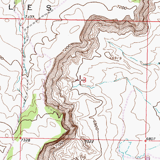 Topographic Map of Houston Prospect, NM