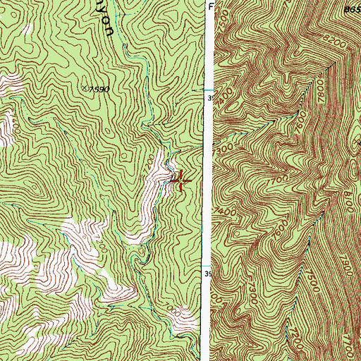 Topographic Map of Mont de Lion Group, NM