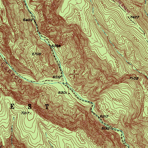 Topographic Map of A B Group, NM