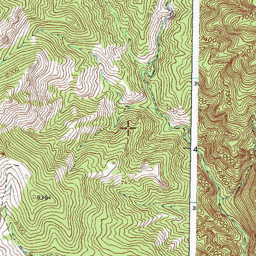 Topographic Map of Peralta Lion Group, NM