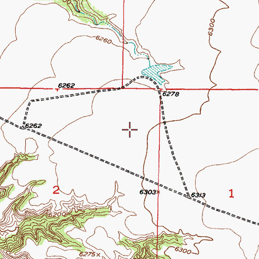Topographic Map of Perini Prospect, NM