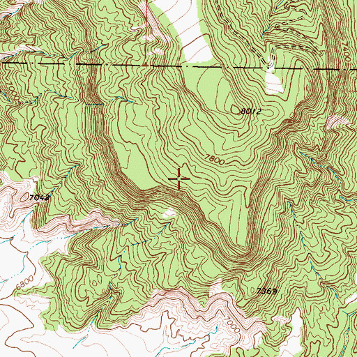 Topographic Map of South Butte Prospect, NM