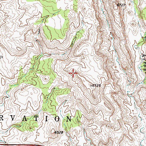 Topographic Map of Warm Springs Mine, NM