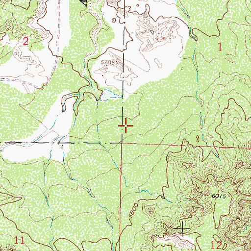 Topographic Map of Chavez Mine, NM