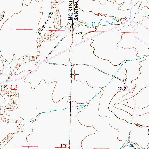 Topographic Map of Coal Prospect, NM