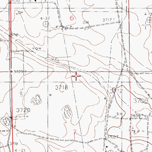 Topographic Map of Hobbs Natural Gas Plant, NM