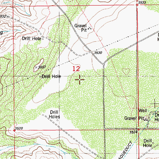 Topographic Map of Noranda Prospect, NM