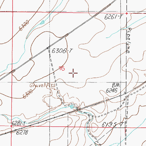Topographic Map of Bronco Pit, NM