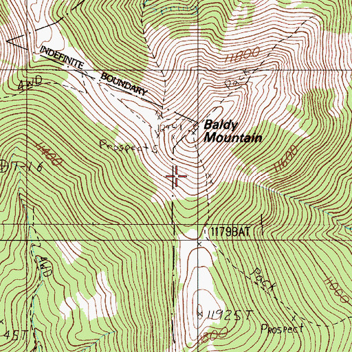 Topographic Map of Monarch Number 2 Claim, NM