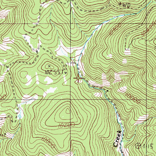 Topographic Map of Black Tail, NM