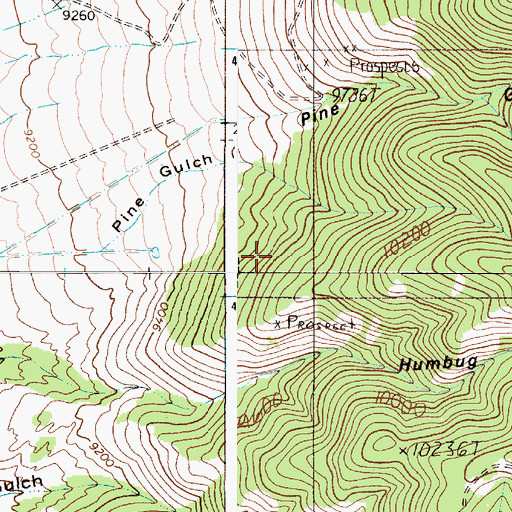 Topographic Map of Bonita, NM