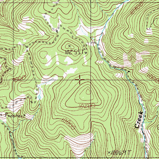 Topographic Map of Pink Cheek, NM