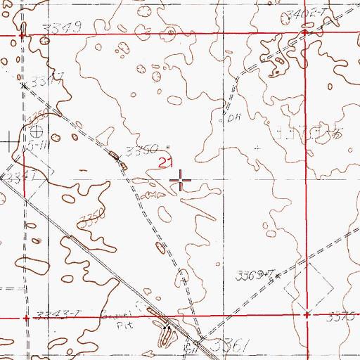 Topographic Map of Hecla-Day Potash Lease, NM